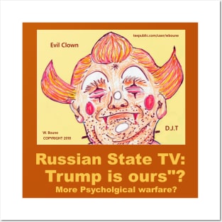 Russian State TV: Trump is Ours? Posters and Art